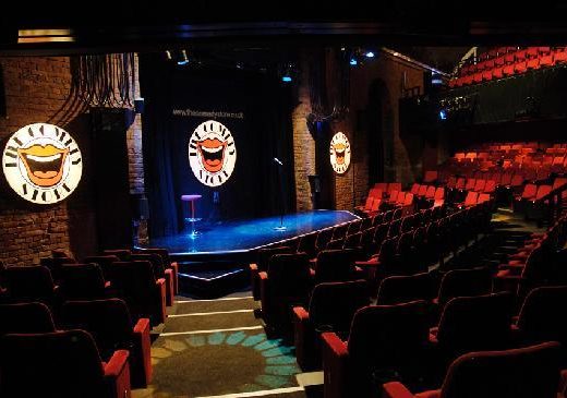 inside shot of the comedy store empty venue in manchester